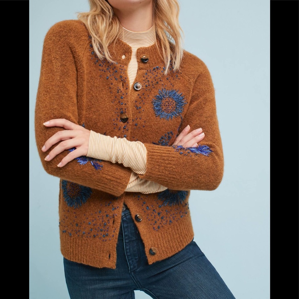 Anthropologie Honey Goldengrove Sweater